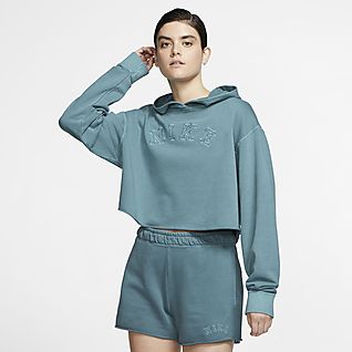 women's light blue nike sweatshirt