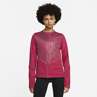 Higherstate Lightweight Womens Pink Purple Long Sleeve Running Zip Jacket Top 
