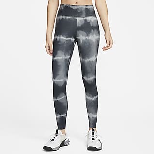 Nike Dri-FIT One Luxe Damen-Trainings-Leggings mit mittelhohem Bund und Print