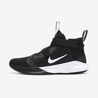 all black nike shoes with strap