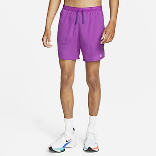Nike Dri-FIT Stride Hardloopshorts met binnenbroek voor heren (18 cm)