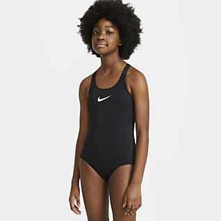 Nike Essential Big Kids' (Girls') Racerback 1-Piece Swimsuit