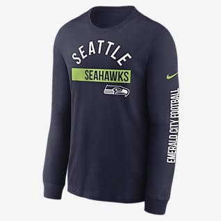 Nike Color Bar (NFL Seattle Seahawks) Men’s Long-Sleeve T-Shirt