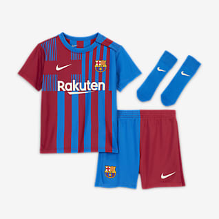 FC Barcelona 2021/22 Equipamento de futebol para bebé