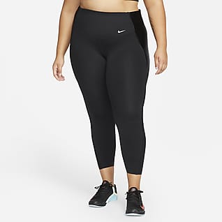 Nike Dri-FIT One Luxe Icon Clash Women's Mid-Rise 7/8 Printed Leggings (Plus Size)