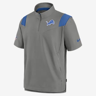 Nike Sideline Coach Lockup (NFL Detroit Lions) Men's Short-Sleeve Jacket