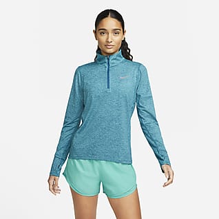 Nike Haut de running à demi-zip pour Femme
