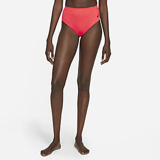 Nike Sneakerkini Calzón bikini sexy de cintura alta para mujer