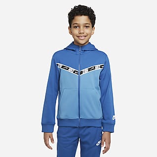 Nike Sportswear Tam Boy Fermuarlı Genç Çocuk (Erkek) Kapüşonlu Üst