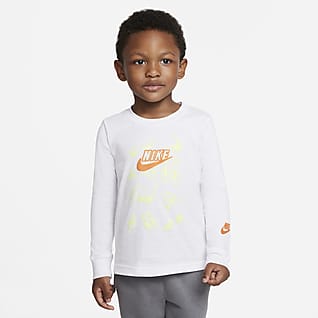 Nike Playera de manga larga estampada infantil