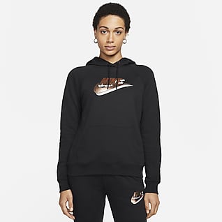 Nike Sportswear Felpa pullover con cappuccio e stampa - Donna
