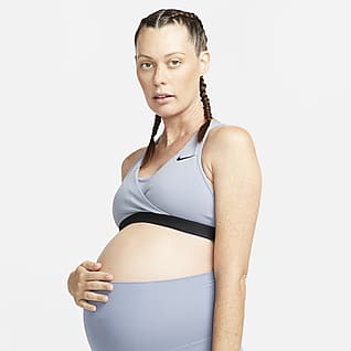 Nike Dri-FIT Swoosh (M) Padded sport-bh met medium ondersteuning (zwangerschapskleding)