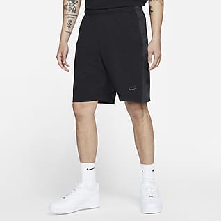 grey and black nike shorts