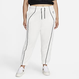 Nike Air Γυναικείο παντελόνι φόρμας φλις μεσαίου ύψους (μεγάλα μεγέθη)