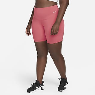Nike One Shorts de ciclismo de 18 cm de tiro medio para mujer talla grande
