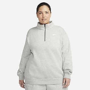 Nike Sportswear Essential Haut en tissu Fleece à 1/4 de zip pour Femme (grande taille)