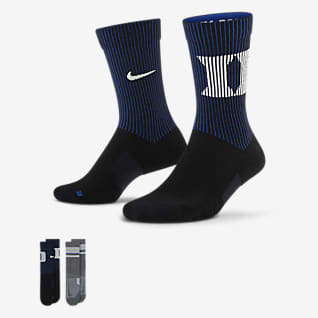 Nike College Multiplier (Duke) Crew Socks (2 Pairs)