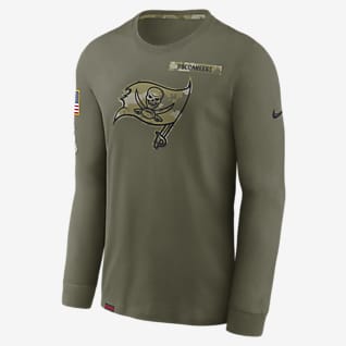 2020 Men's Tampa Bay Buccaneers Olive Salute to Service Sideline Therma Hoodie 2020 Men's Tampa Bay Buccaneers Olive Salute to Service Sideline Therma Hoodie