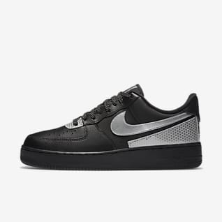 air force 1 nere suola marrone