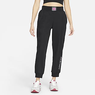 Nike Sportswear Icon Clash กางเกงขายาวผ้าฟลีซเอวปานกลางผู้หญิง