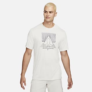 Nike Yoga Dri-FIT Ανδρικό T-Shirt με σχέδια