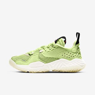 jordan scarpe grigie e verdi