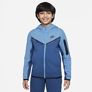 Nike Sportswear Tech Fleece Sudadera con capucha de cierre completo para niño talla grande