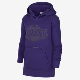 Los Angeles Lakers Courtside Nike NBA-hoodie van fleece voor kids