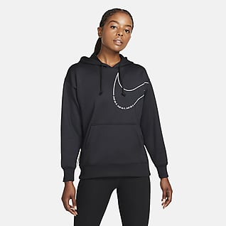 Nike Therma-FIT Women's Fleece Pullover Graphic Training Hoodie
