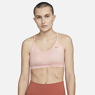 Nike Dri-FIT Indy Strappy Bra deportivo con almohadilla de baja sujeción para mujer