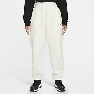 Nike Sportswear Phoenix Fleece Calças de cintura subida para mulher