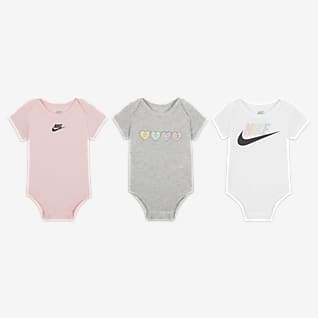 Nike Conjunto de bodies para bebé (0-9 M, embalagem de 3)