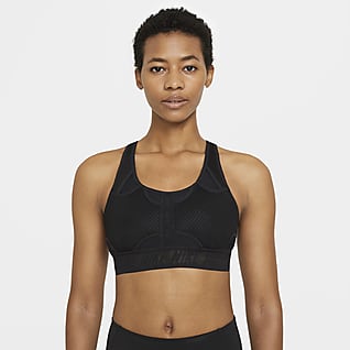 Nike Swoosh UltraBreathe Közepes tartást adó, párnázott női sportmelltartó