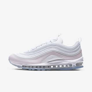 womens nike air max 97 pink white yellow green trainers