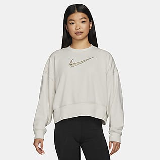 Nike Sportswear Swoosh 女子短款圆领运动衫