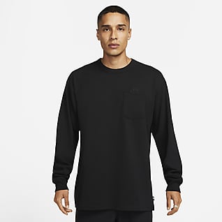 Nike Sportswear Premium Essentials Langarm-T-Shirt mit Tasche für Herren