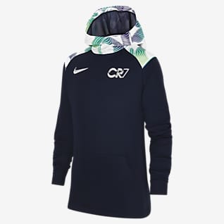 Nike Dri-FIT CR7 Ποδοσφαιρική μπλούζα με κουκούλα για μεγάλα παιδιά