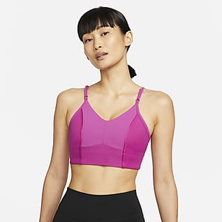 Nike Yoga Dri-FIT Indy 女款輕度支撐型襯墊長版運動內衣