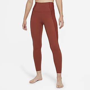 Nike Yoga Luxe Dri-FIT Leggings de tela de canalé Infinalon y cintura alta de 7/8 para mujer