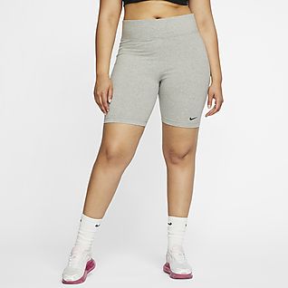 plus size white nike shorts