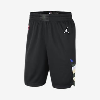 Bucks Statement Edition 2020 Jordan NBA Swingman-shorts til mænd