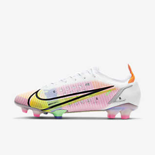 pink and grey football boots