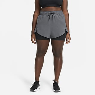 Nike Flex Essential Shorts de entrenamiento 2 en 1 para mujer (talla grande)