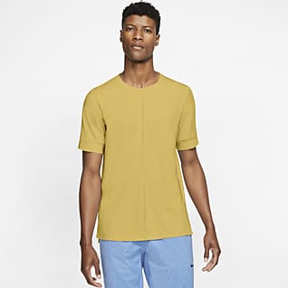 nike yoga short sleeve top