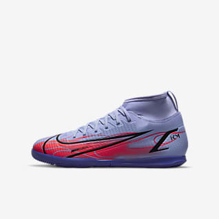 Nike Jr. Mercurial Superfly 8 Club KM IC Little/Big Kids' Indoor/Court Soccer Shoes