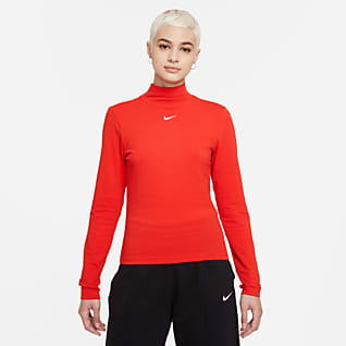Nike Sportswear Collection Essentials Haut à manches longues et col montant pour Femme