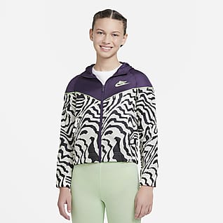 nike sportswear animal print windbreaker