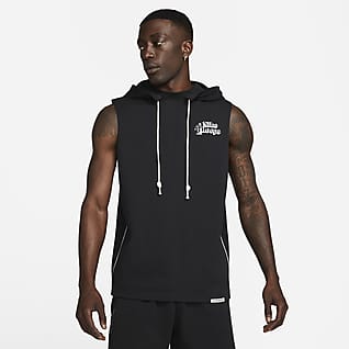 Nike Dri-FIT Standard Issue Basketball-Cutoff-Hoodie für Herren