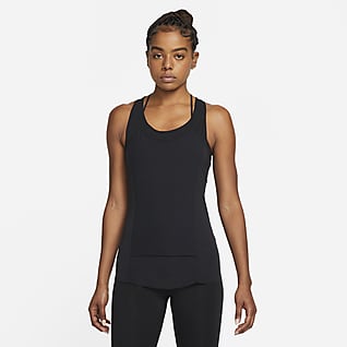 Nike Yoga Dri-FIT Luxe Ribbat linne för kvinnor