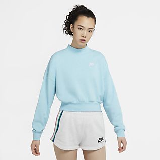 light blue nike hoodie womens